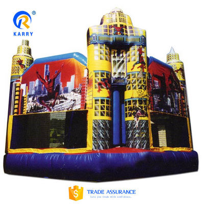 PVC Customized Color Spider-Man Bouncy Castle for Outdoor Kids Inflatable Sport Games