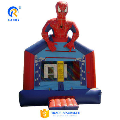 PVC Customized Color Spider-Man Bouncy Castle for Outdoor Kids Inflatable Sport Games
