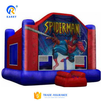 PVC Customized Color Spider-Man Bouncy Castle for Outdoor Kids Inflatable Sport Games