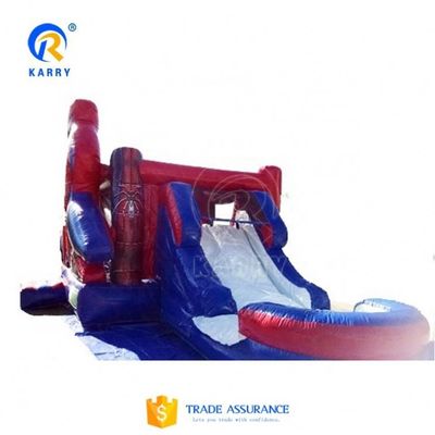 Outdoor Playground Inflatable Spider Man Bounce House Combo Slide for Kids and Adults