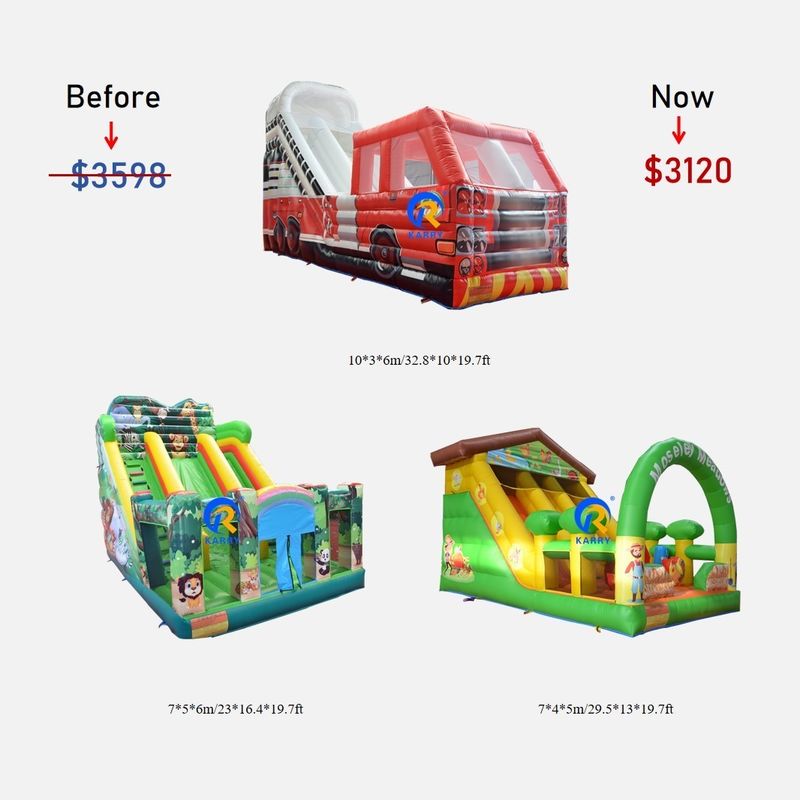 Large Inflatable Dry Slide Indoor and Outdoor Entertainment Allowable Passenger 5-10