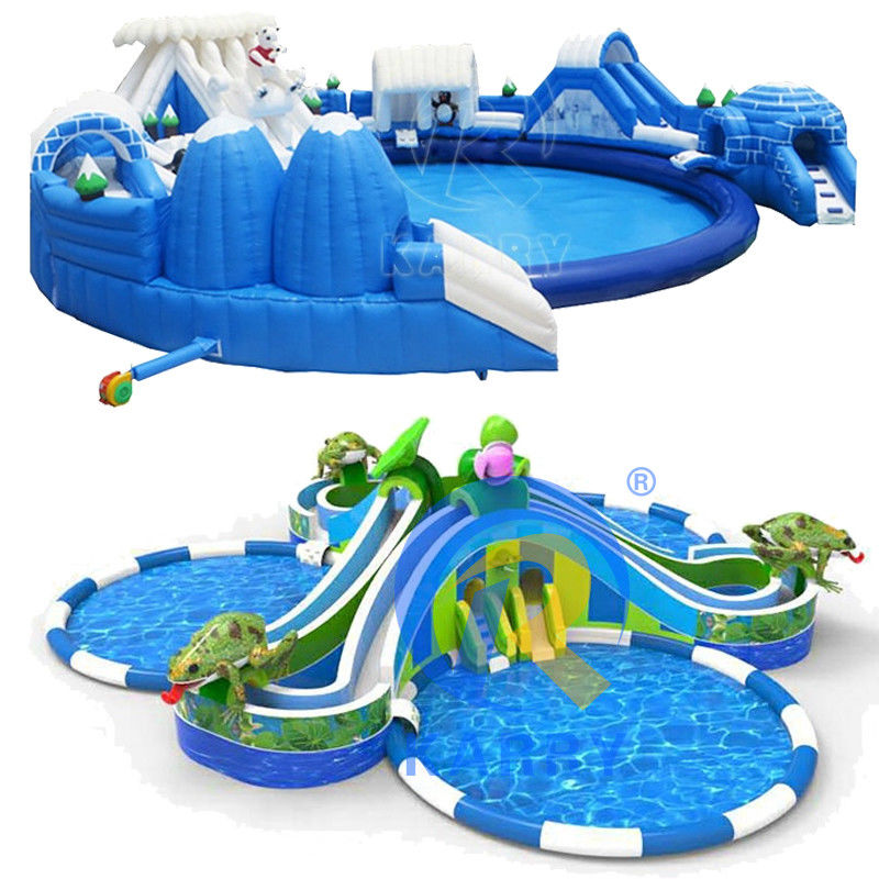 Inflatable Water Slide And Pool For Kids And Adults With Environmentally Friendly Design