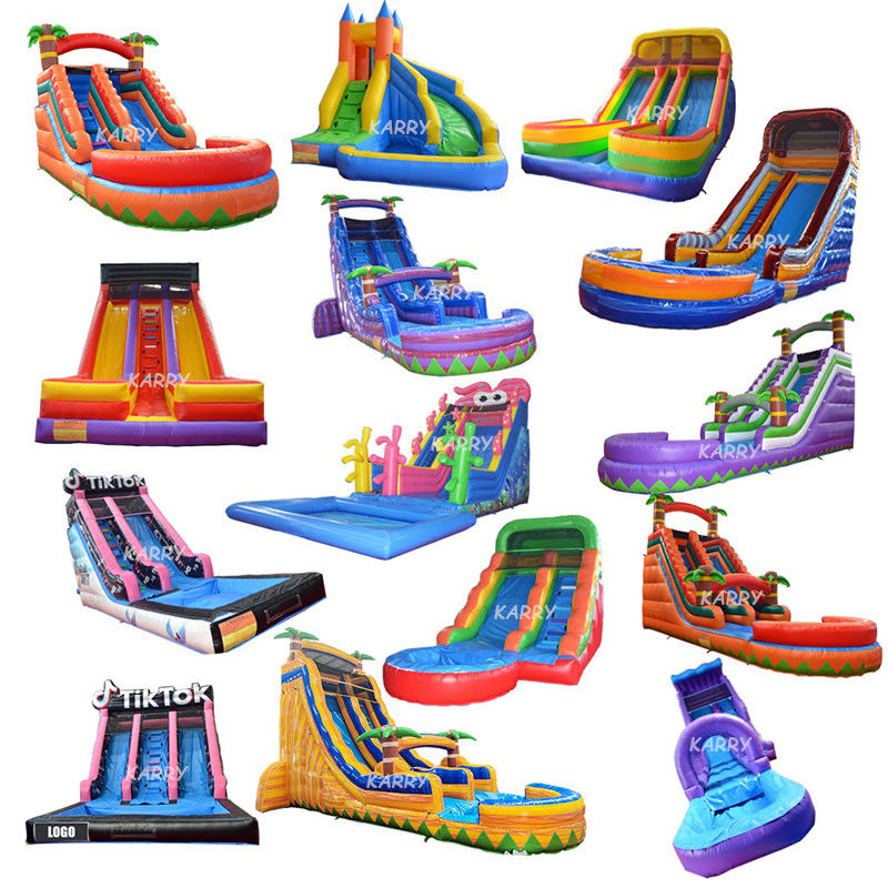 Stimulating Alpine Slide for Adults Inflatable Water Slide Pool Kids Indoor Slide