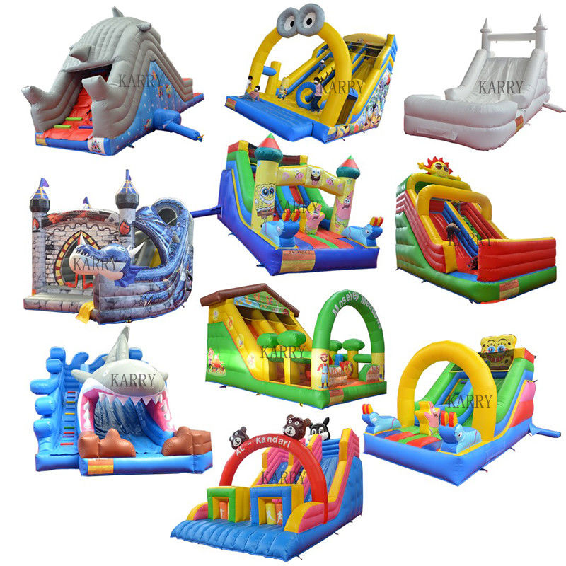 Customized Logo PVC Water Park Inflatable Game Slide N Slip for Big Kids Endless Fun