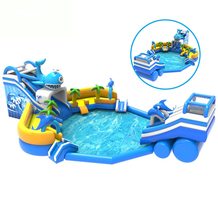 Oversize Swimming Pool Inflatable Combo Round Pool Water Park for Kids Amusement