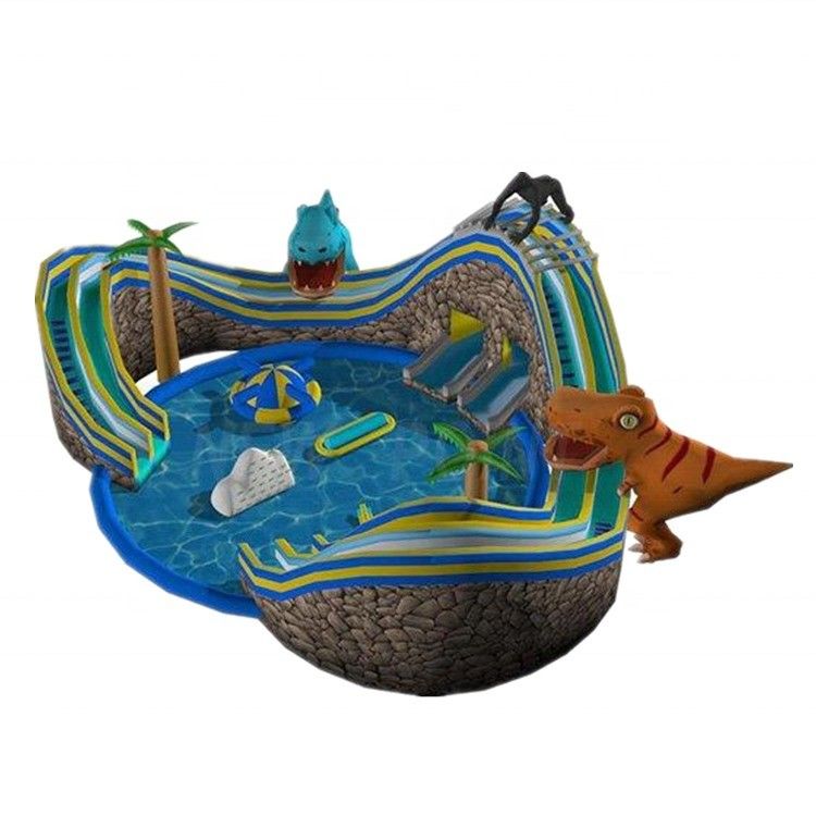 Upgrade Your Amusement Park with Our Oversize Pool and Inflatable Water Slide Combo