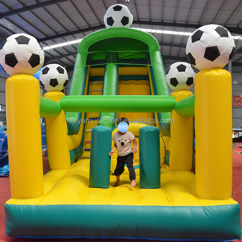 29ft PVC Inflatable Large Slide Combo with Football Theme and CE/EN71/EN14960 Certificate