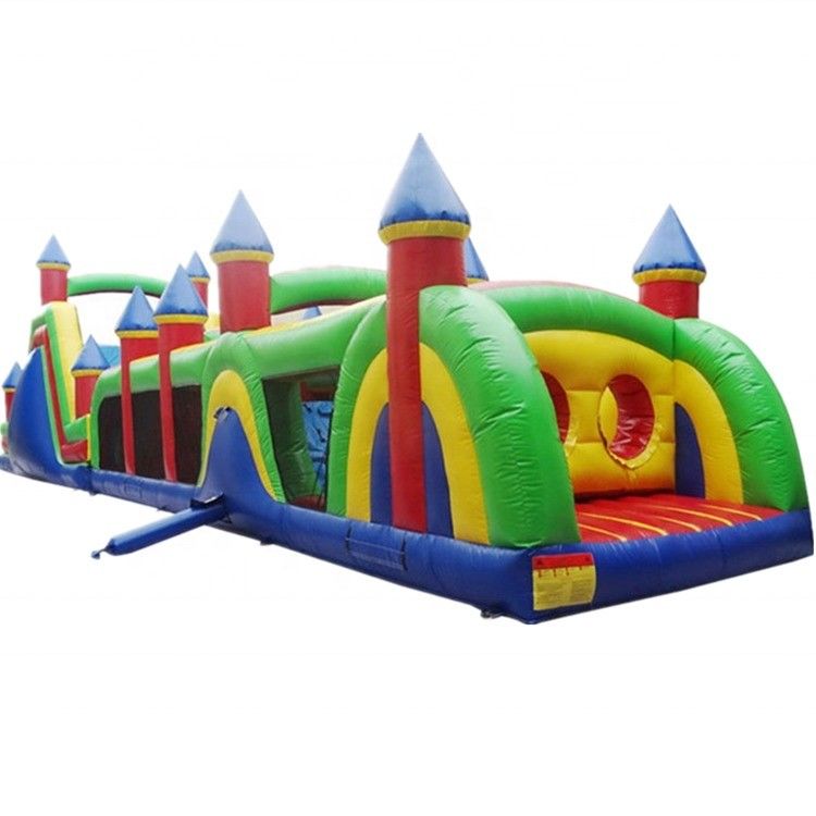 PORTABLE 68ft Inflatable Jumping Bouncer Castle Obstacle for Kids and Adults With Blower