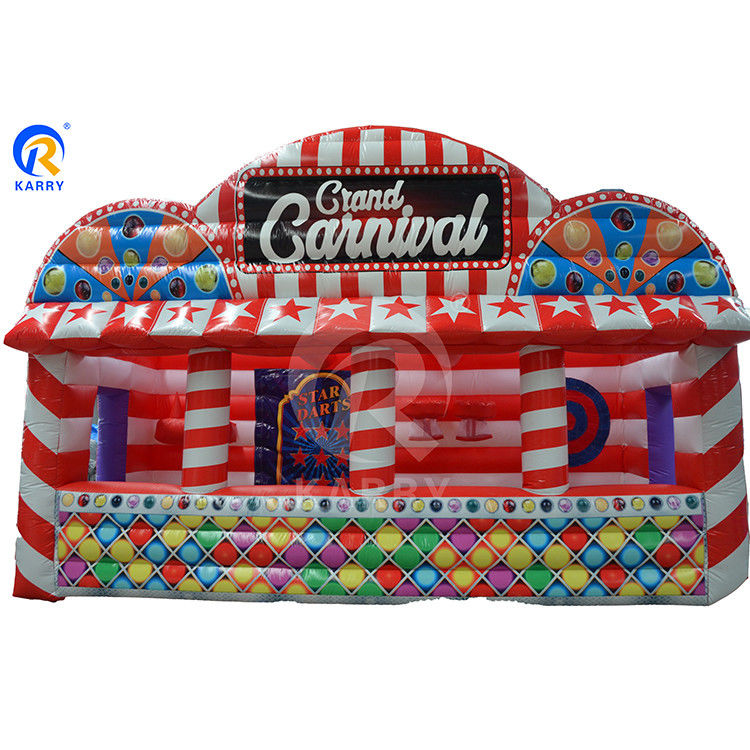 Inflatable Game Stall Party Booth Tent with 4 in 1 Table Top Games and PVC Material