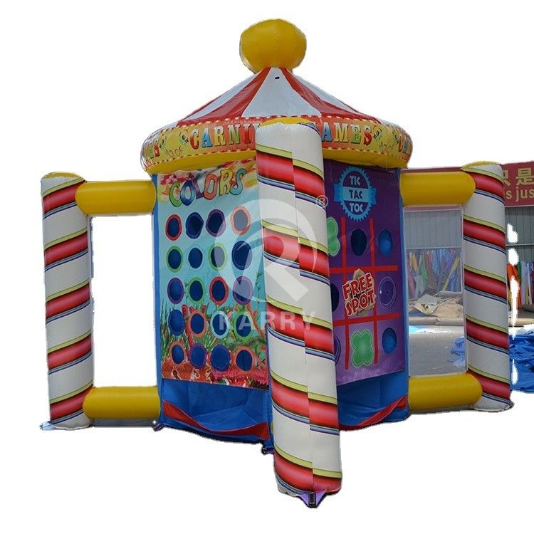 Popular Giant Funny Inflatable Carnival 5 in 1 Game for Kids and Adults Blower Included