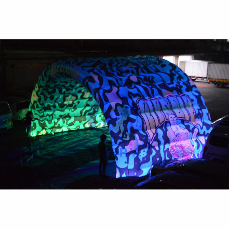 Outdoor Playground Colorful Led Inflatable Tunnel Entrance Tent for Event Promotion