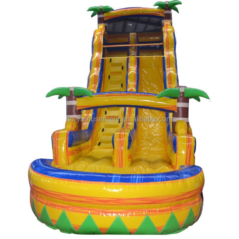 Customized Color Certificate CE/EN71/EN14960 Inflatable Water Jumping Slide with Pool