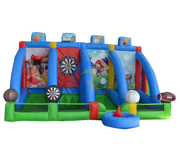 Interactive Shooting Sport Games Arena PVC Outdoor Inflatable Carnival 4 in 1 Balls Games