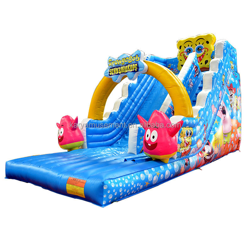 29ft Sponge-Bob Wide Slip n Slide for Kids N Adults Indoor PVC Commercial Inflatable