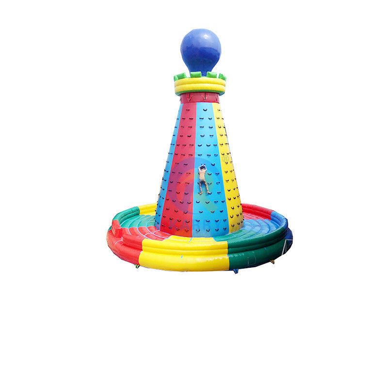 Unisex Outdoor Interactive Sport Games Tower Inflatable Rock Climbing Wall with Blower