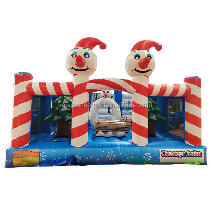 Customized Christmas Inflatable Doll Clown Trampoline Bouncy Castle for Indoor and Outdoor