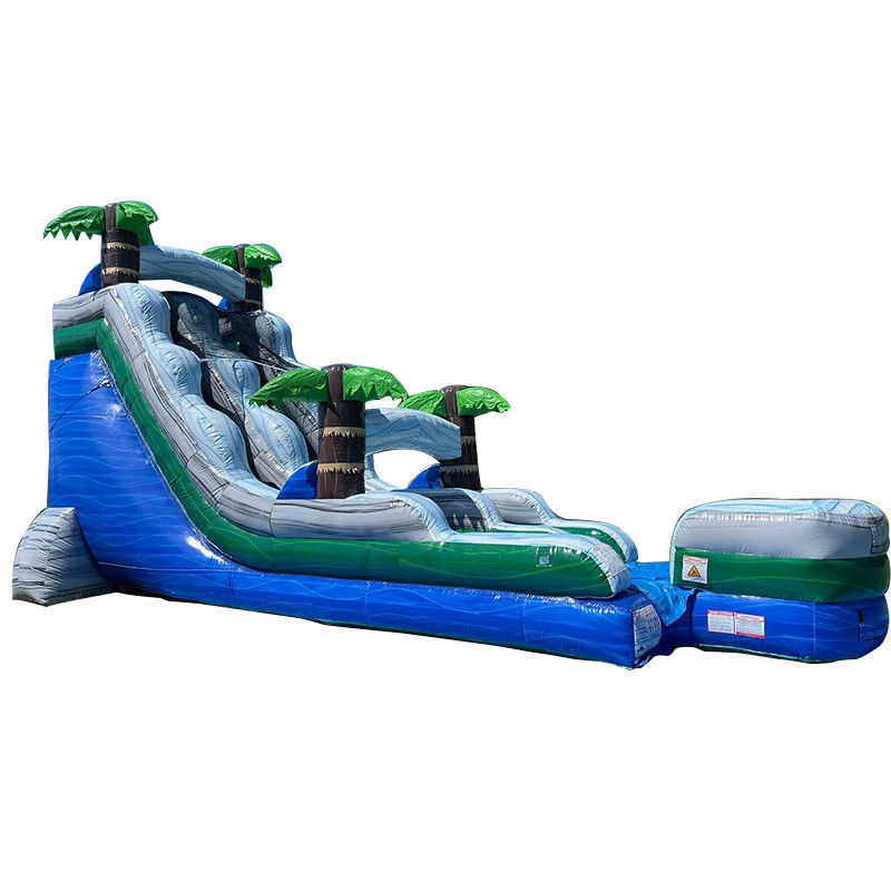 Adult Size Inflatables Jumper PVC Inflatable Air Jumping Slides Combo with Splash Pool