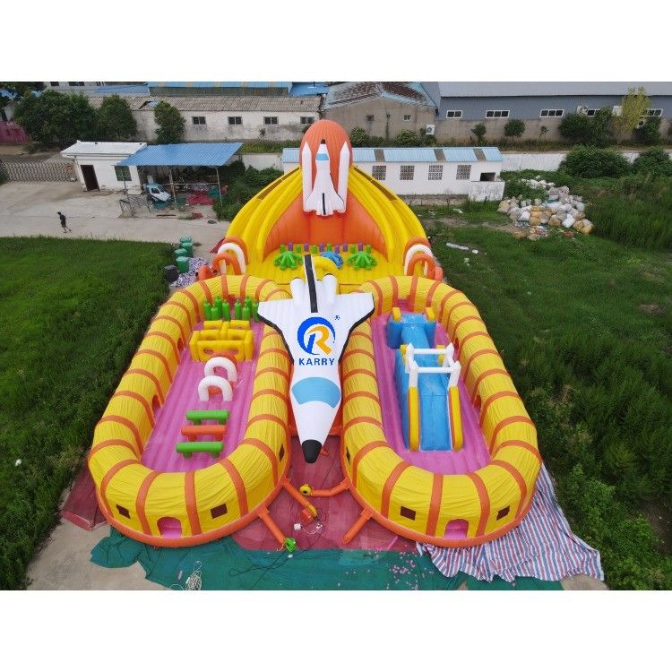 Summer Water Park Fun Unisex Large Inflatable Polar Bear Playground for Outdoor Games
