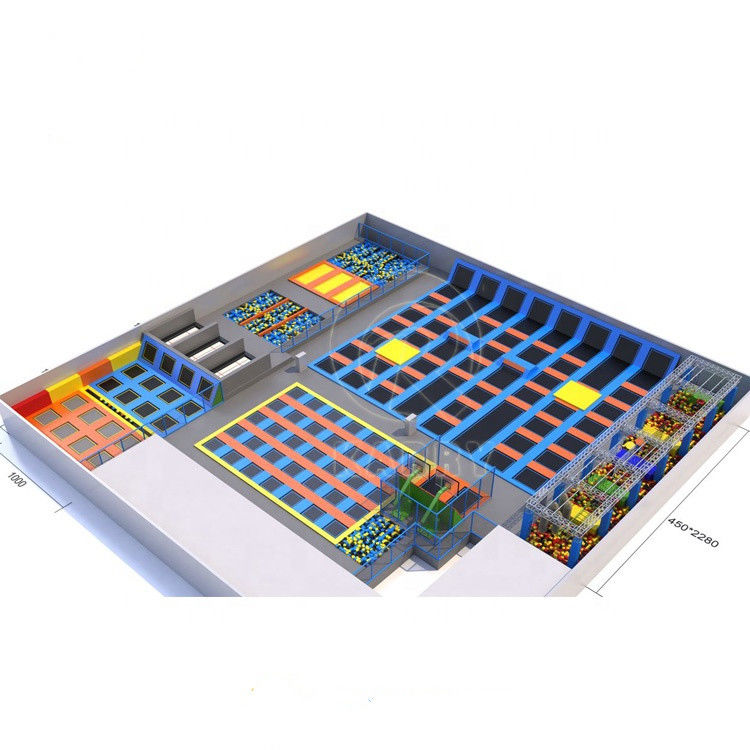 CE Certified Large Rectangular Inflatable Amusement Park for Indoor Fun and Exercise