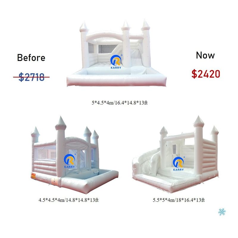 0.55mm PVC Vinyl Tarpaulin Inflatable Combo Castle Slide for Kids at Amusement Park