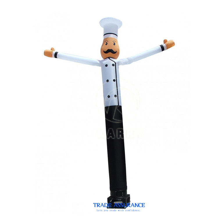 6m Inflatable Chef Sky Dancing Air Tube Dancer Man Waving Model for Outdoor Advertising