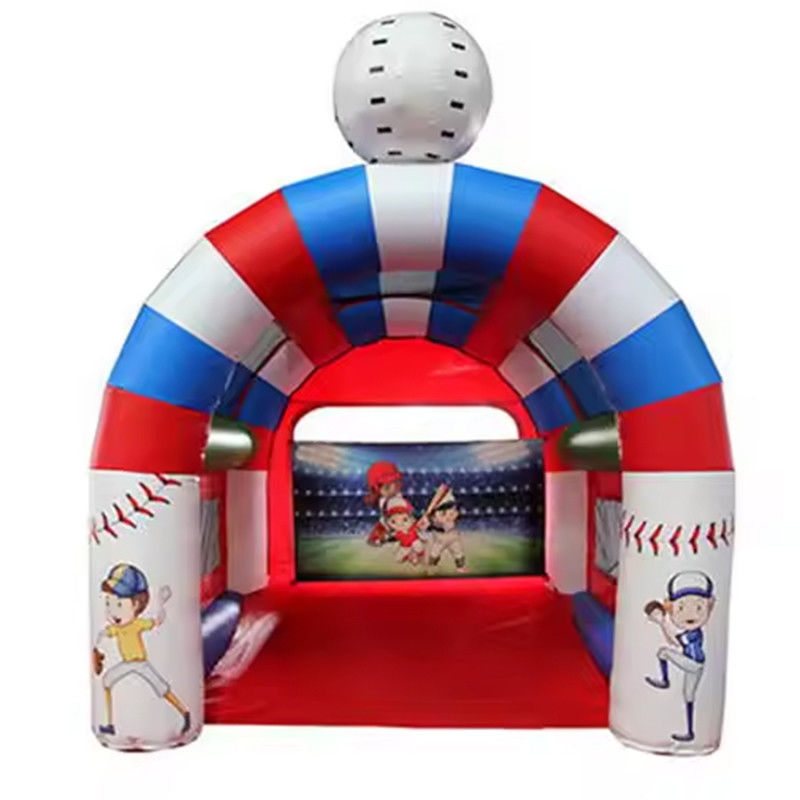 Age Range 14 Years up Inflatable Baseball Batting Cage Shooting Game with Speed Pitch