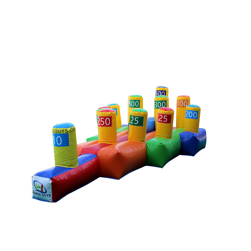 Unisex Outdoor Playground Entertainment Inflatable Ring Toss Game for Kids and Adults