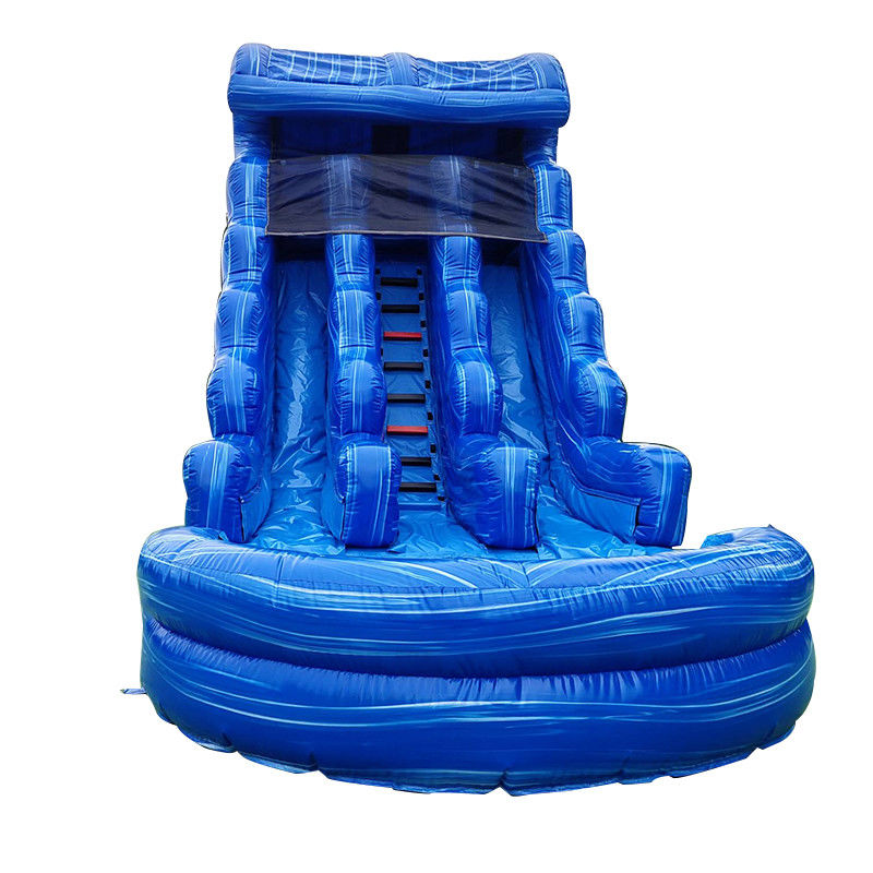 Water Park Inflatable PVC Double Slip N Slide with Pool Jumping Backyard Water Slide