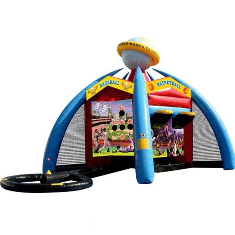 Unisex PORTABLE Inflatable Carnival 5-in-1 Game Football/Basketball Interactive Sports