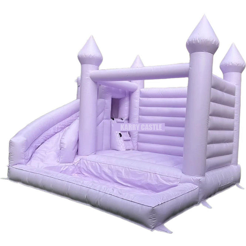 Commercial Grade PVC Inflatable Decorable Castle with Ball Pit and Slide