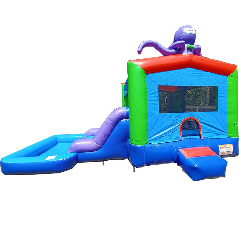0.55mm Plato PVC Tarpaulin Inflatable Combo Castle Slide and Pool for Kids Party Play
