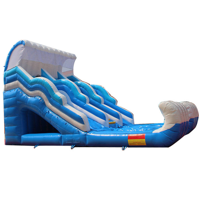 Large Size Blue Double Slide Inflatable Combo for Custom Made Party Rentals Business