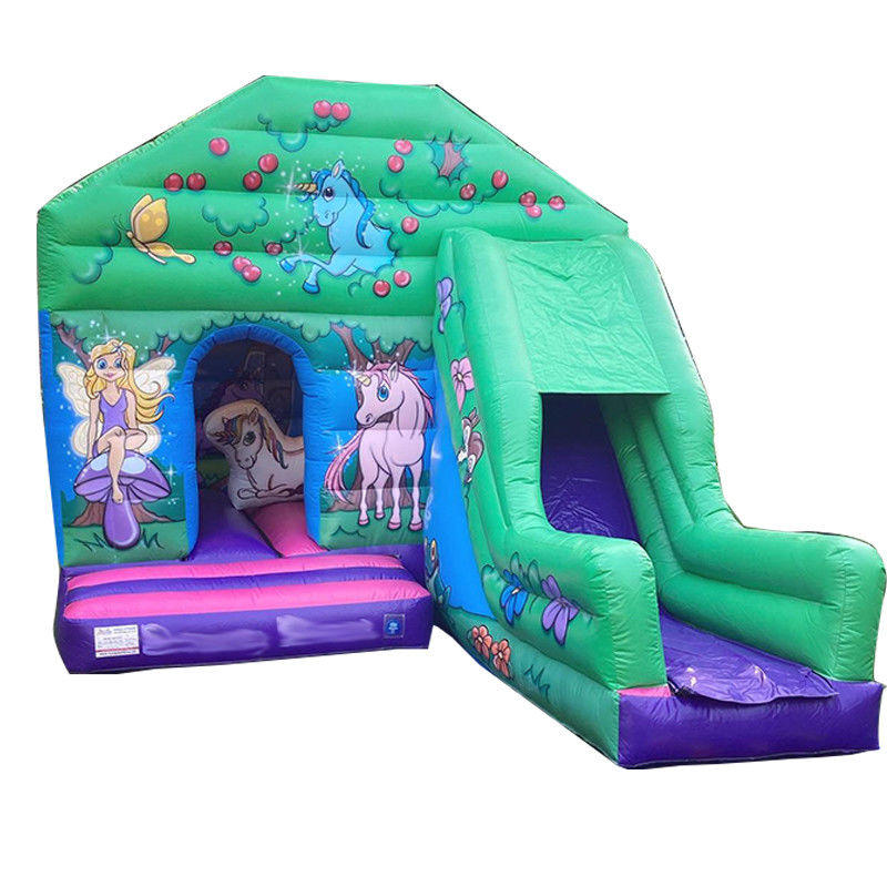 0.55mm PVC Vinyl Tarpaulin Bouncer House with Slide Indoor and Outdoor Entertainment