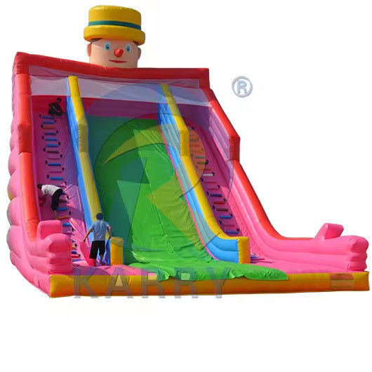 Custom Features Inflatable Water Slide For Adult with Pool Bounce House PVC Sustainable