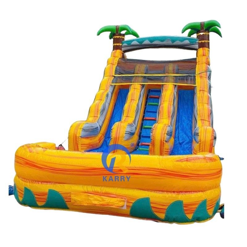 Item Customized Color Inflatable Bouncer Slide with Pool Commercial Grade Water Slide