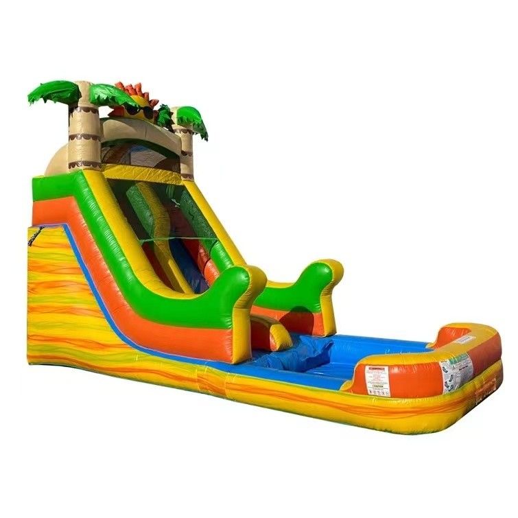 2-4 Years Old Kids' Must-Have Inflatable Climbing Wall Water Slide with Pool and Sun