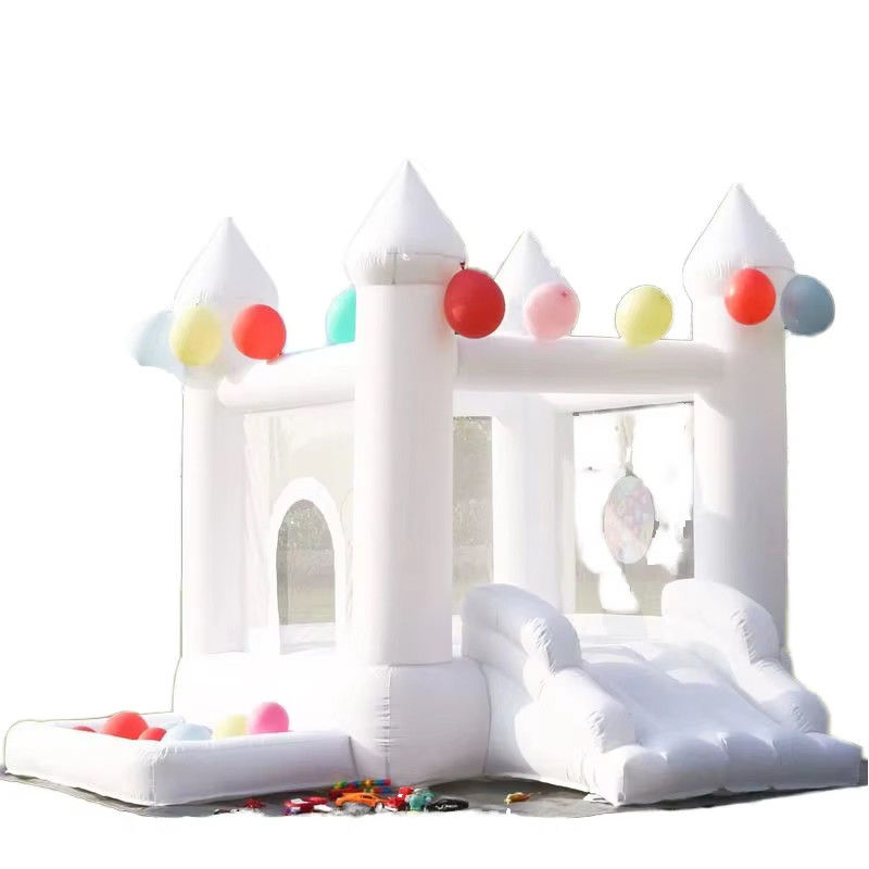 Blower Included Baby White Decorative PVC Inflatable Jumping House for Family Party