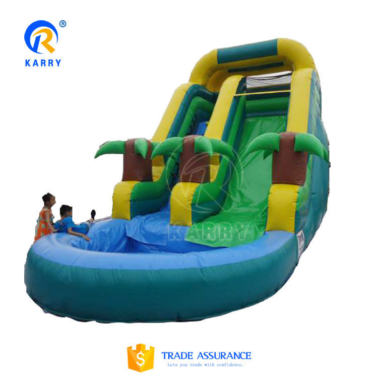 Glue Included Large Customized Inflatable Water Slide for Outdoor Water Park Equipment