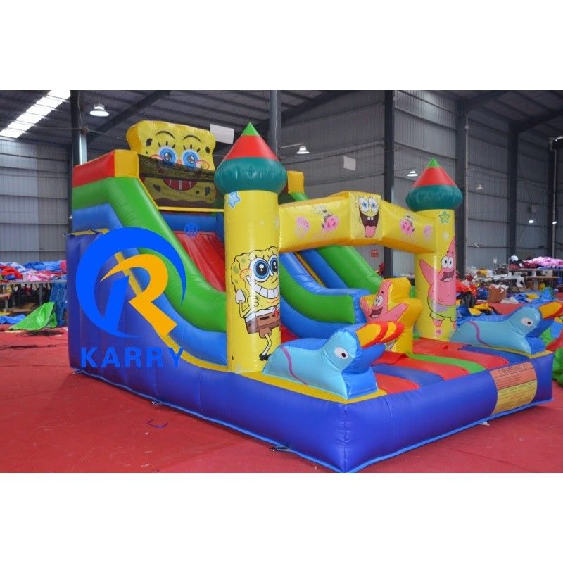 Commercial PVC Inflatable Bounce House and Dry Slide for Party Rentals Indoor 8x3x5m
