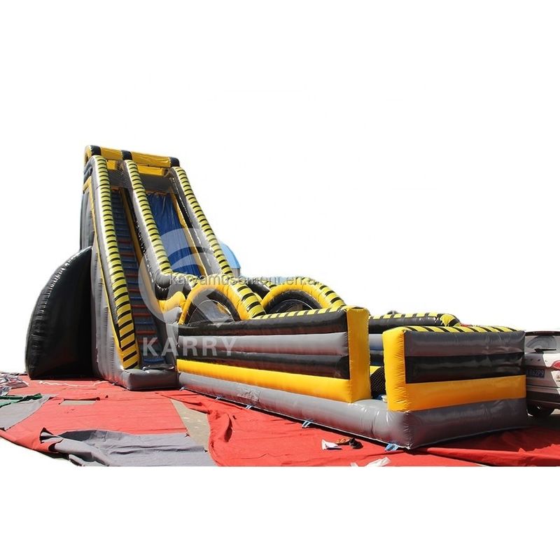 Customized Logo Acceptable Extra Large Inflatable Wet and Dry Slide Park for Outdoor Fun