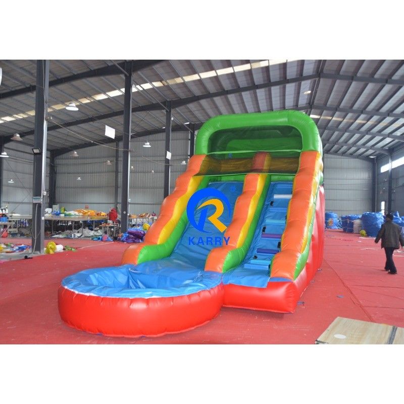 Inflatable Bouncer Air Water Slide Jumping Bouncy Castle Moon little Bounce House slide With Pool