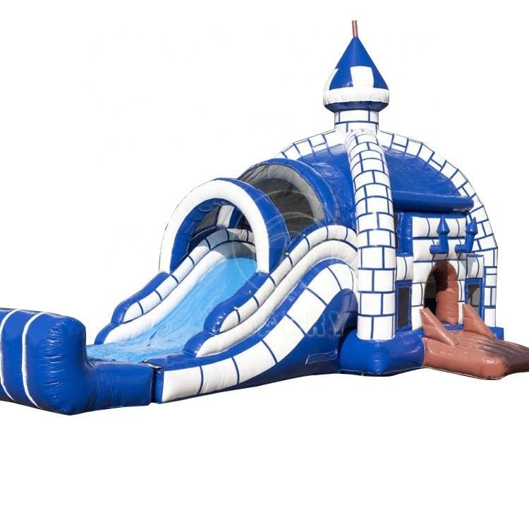 Outdoor Activity Equipment Igloo Type Inflatable Castle Toys with Slide PVC Material