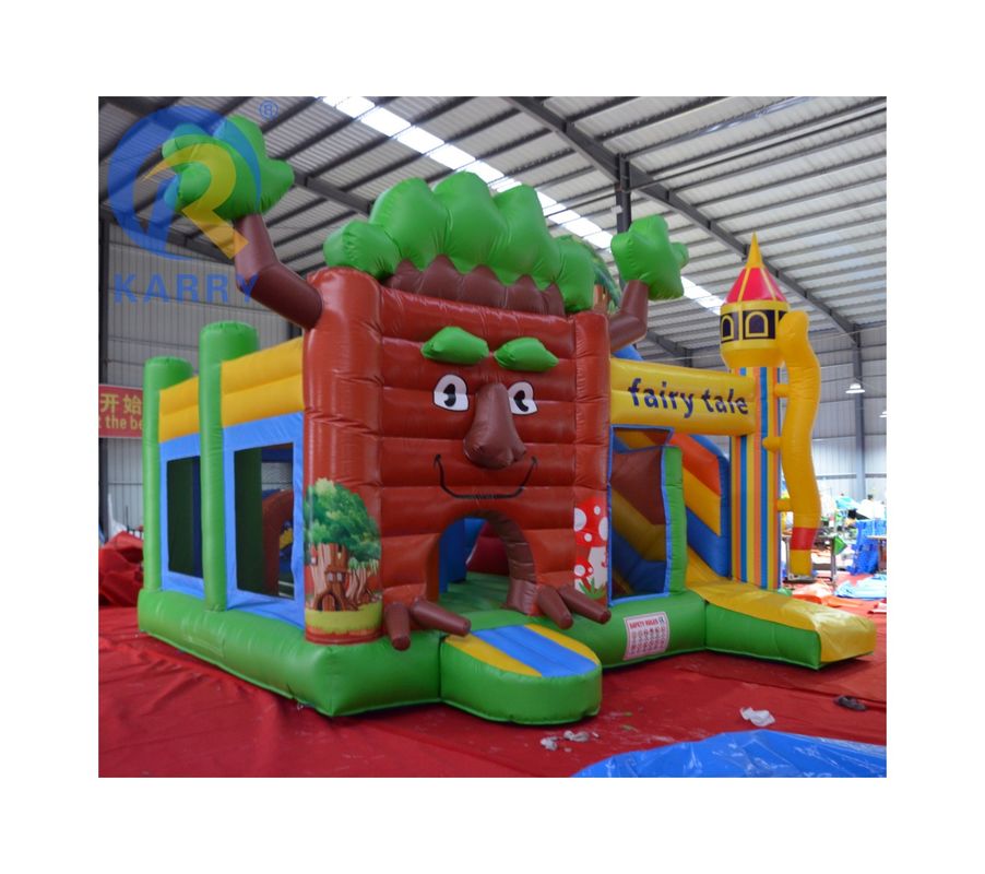 Features PORTABLE The Latest Forest Castle Slide Outdoor Toy Castle for Home/Business