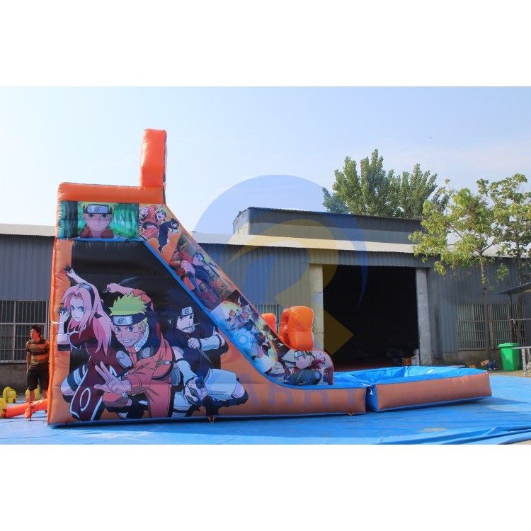 Shopping Mall Occasion Anime Fan's Backyard Inflatable Water Slide and Pool Combo