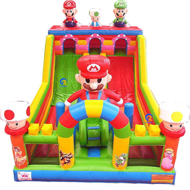 Outdoor Inflatable Slides for Kids Unisex Customized Size Bouncy Castle Playground