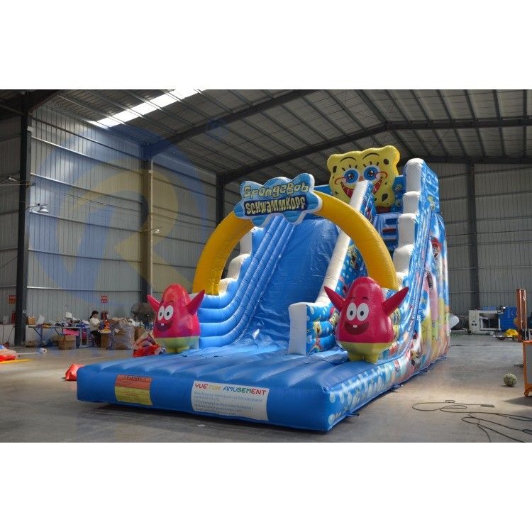 CE Standard Air Blower Included Red and White Inflatable Water Double Slides for Rental