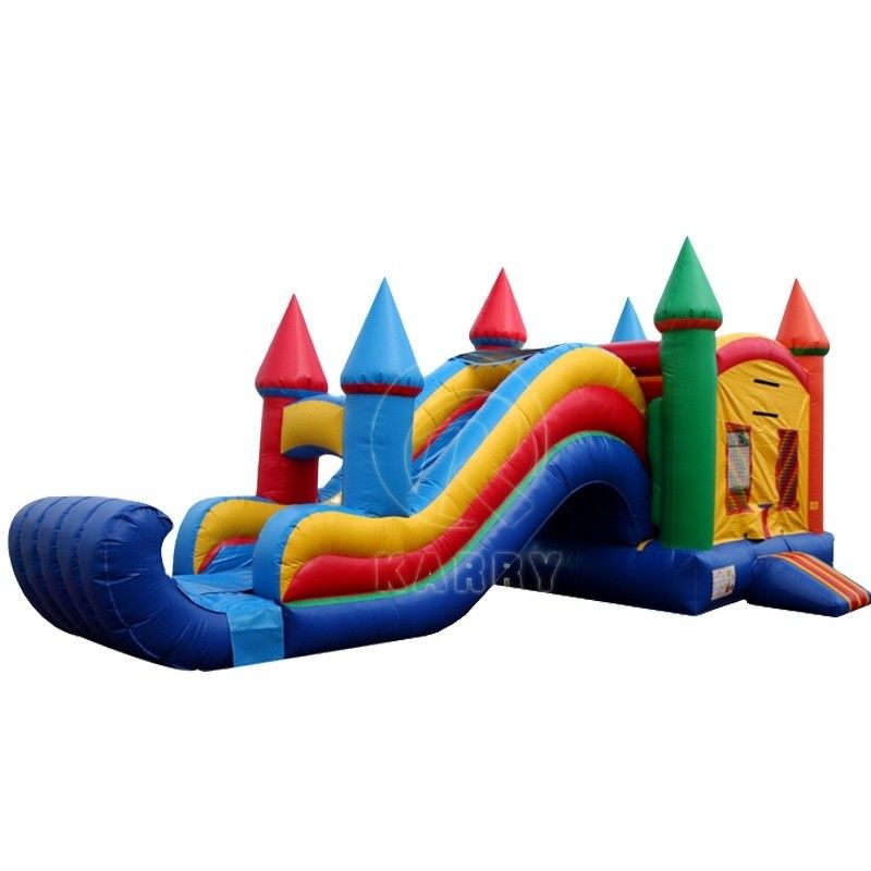Children's Outdoor Inflatable Castle Slide Field with Customized Logo and Durable PVC