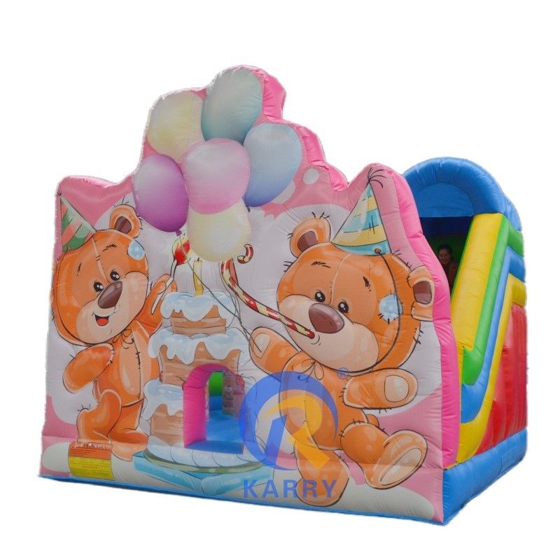 Popular Design Birthday Bear Inflatable Bouncer for Kids' Jumping Fun at Party Events