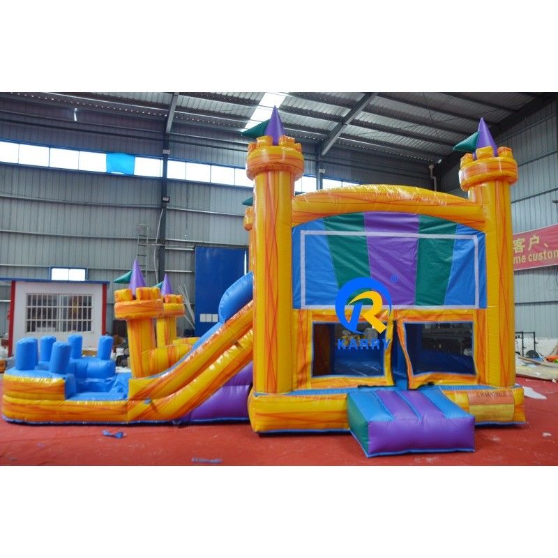 Karry Commercial Castle Slide Combo Yellow Magic Color Bounce House for Adults and Kids