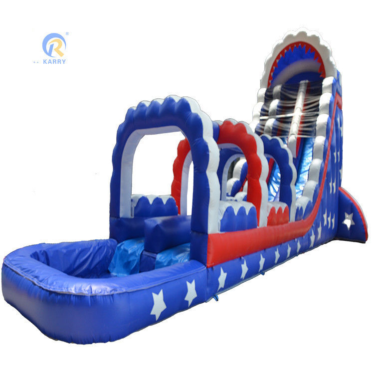 Get the Best of Both Worlds with Our Large Inflatable Waterslide and Bouncy Castle
